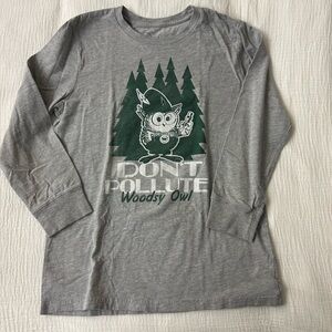 Peek Gray and Green Graphic Long Sleeve Shirt